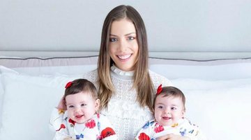 Fabiana Justus exibe look combinando das filhas gêmeas e encanta web - Instagram