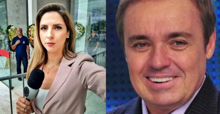 Merie Gersavio, da Record TV, se despede de Gugu Liberato - Instagram | Reprodução