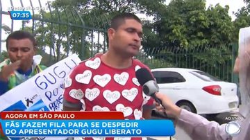 Saulo viajou de longe para se despedir do comunicador - Divulgação/Record