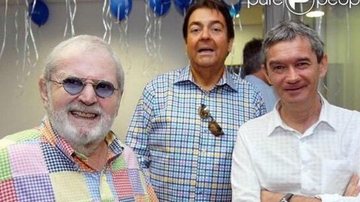 Serginho Groisman aparece ao lado de Jô Soares e Faustão - Instagram