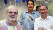 Serginho Groisman aparece ao lado de Jô Soares e Faustão - Instagram