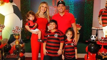 Wesley Safadão com a esposa e os filhos - Reprodução/Instagram