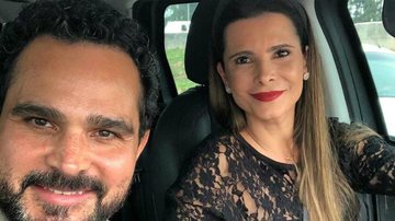 Luciano Camargo compartilhou com seus seguidores a homenagem que fez a esposa e ela agradeceu em sua contas nas redes sociais - Instagram