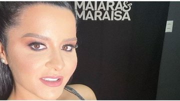 Maraísa exibe tanquinho nos estúdios Globo. - Divulgação/Instagram