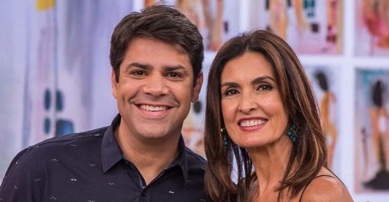 Fátima Bernardes se despede de Lair Renó, que deixará emissora após vinte anos de colaboração - Divulgação/Rede Globo