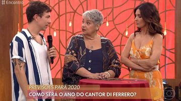 Cantor tirou cartas no programa "Encontro", da Globo - Divulgação/TV Globo