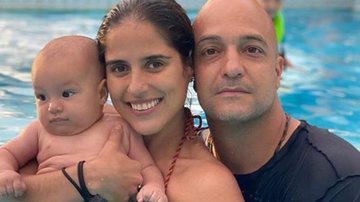 Camilla Camargo exibe fotos fofas de Joaquim na piscina - Reprodução/Instagram