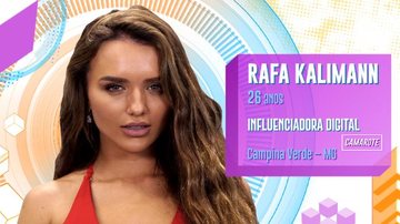 Rafa Kalimann é confirmada no Big Brother Brasil 20 - Divulgação/TV Globo