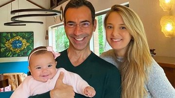 Ao compartilhar clique fofo de sua filha, Cesar Tralli se declara para a cidade de São Paulo - Instagram