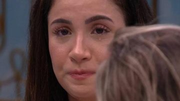 Bianca Andrade chora ao saber que seus posicionamentos têm sido desaprovados pelo público - Reprodução/ Rede Globo