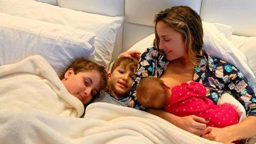 Claudia Leitte surge amamentando filha ao lado dos filhos e encanta seguidores - Instagram