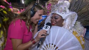 Repórter da Globo é acusada de gordofobia no Carnaval - Reprodução/Globo