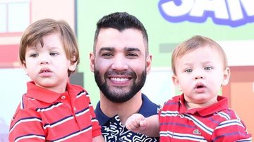 Gusttavo Lima encanta seguidores com lembrança fofa ao lado de seus dois filhos - Instagram