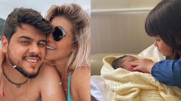 Mulher de Cristiano mostra reação da filha ao conhecer o irmão - Reprodução/Instagram