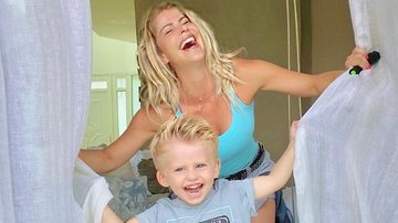 Karina Bacchi curte manhã com o filho, Enrico Bacchi, e encanta web - Instagram