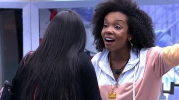 Thelma e Flay discutem após o jogo da discórdia - Reprodução/TV Globo