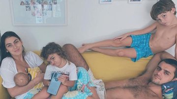 Mariana Uhlmann, espora de Felipe Simas, comemora dois meses de Vicente - Instagram