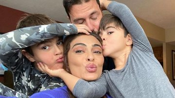 Juliana Paes surge agarradinha com os filhos e encanta web - Instagram