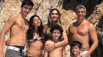 Marcio Garcia posa em família após treino em casa - Reprodução/Instagram