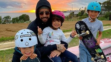 Pedro Scooby compartilha clique se divertindo com os filhos - Instagram