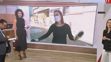 Gafe! Repórter da GloboNews se irrita com falha técnica ao vivo - Reprodução/GloboNews