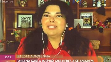 Fabiana Karla fala sobre ser inspiração durante isolamento social: ''Partilhar dos meus privilégios' - Reprodução/TV Globo