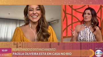 Paolla Oliveira fala sobre rotina durante isolamento social - Reprodução/TV Globo