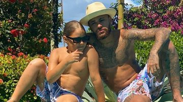 Neymar Jr. e Davi Lucca protagonizam momento engraçado - Reprodução/Instagram