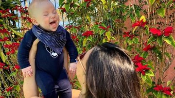 Giselle Itié celebra quatro meses do filho com fofo registro - Reprodução/Instagram