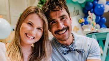 Julio Rocha e a esposa comemoram primeiro mês do filho - Cleber Andrade