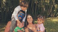 Mariana Uhlmann se derrete ao ver os três filhos de grude - Reprodução/Instagram