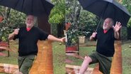 Ary Fontoura surge dançando na chuva e encanta internautas - Reprodução/Instagram