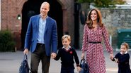 Com a irmã, Charlotte, e os pais, William e Kate, George chega para a volta às aulas - Getty Images