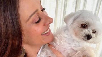 Claudia Raia encanta web ao posar com seu cachorrinho - Reprodução/Instagram