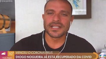 Diogo Nogueira relembra sintomas do coronavírus: ''Desidratação aguda'' - Reprodução/TV Globo