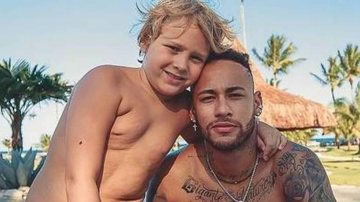 Neymar Jr. surge brincando com o filho, Davi Lucca - Reprodução/Instagram