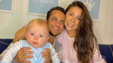 Andressa Ferreira posa com Thammy Miranda e o filho, Bento - Reprodução/Instagram