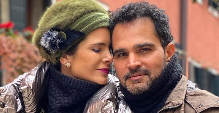 Luciano Camargo posa sendo maquiado pela esposa e se declara - Reprodução/Instagram