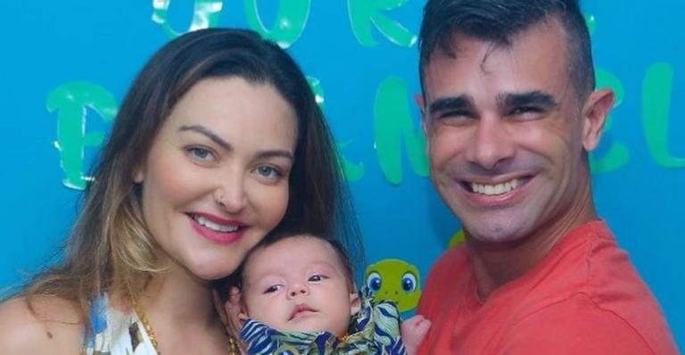 Laura Keller posa com Jorge Souza e o filho após rumores - Reprodução/Instagram