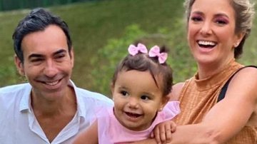 Cesar Tralli posta linda foto ao lado da esposa e filha - Reprodução/Instagram