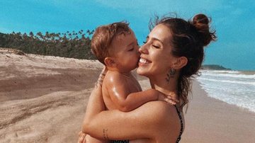 Filho de Gabi Brandt e Saulo Poncio canta com a mãe e fãs se derretem - Reprodução/Instagram