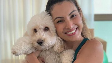Patrícia Poeta surge na web coladinha ao seu cãozinho - Reprodução/Instagram