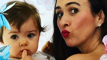Tata Werneck não conquistou a risada da filha, Clara Maria, mas divertiu a web com vídeo engraçado - Reprodução/Instagram