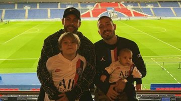 Neymar se derrete com clique do filho com o irmão - Reprodução/Instagram