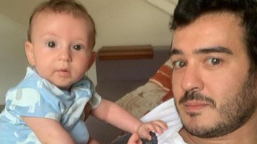 Marcos Veras se diverte ao lado do filho na piscina - Reprodução/Instagram