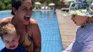 Mãezona! Thais Fersoza se diverte ao lado dos filhos - Reprodução/Instagram