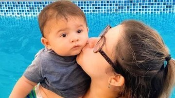 Marília Mendonça ganha beijinho do filho, Léo, e se derrete - Reprodução/Instagram