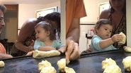 João Vitti faz pão ao lado de Clara Maria e posta vídeo fofo - Reprodução/Instagram