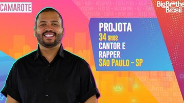 BBB21: Projota é confirmado no grupo Camarote - Foto: Divulgação/TV Globo