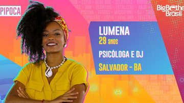 Lumena é integrante do grupo Pipoca - Reprodução/TV Globo